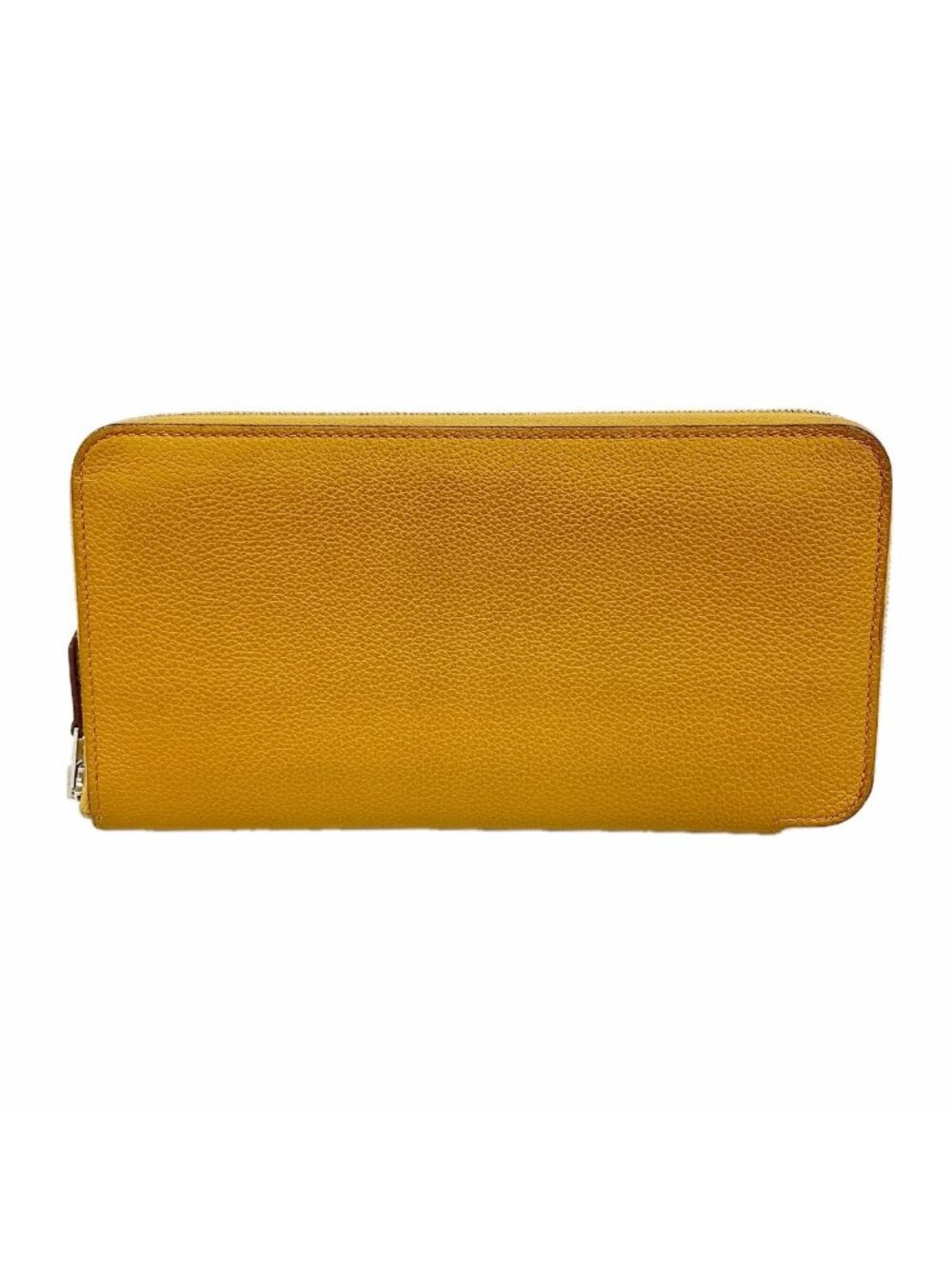 Hermes Wallet Azap Long Silk'in Evercolor Glitter Silver
